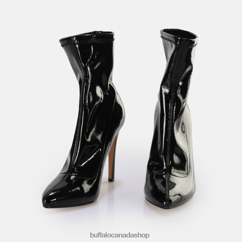 Marjorie Sockboot Mid Ankle Boot vegan Black Buffalo ZL64TZ627 |Boots