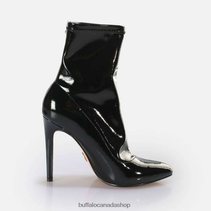 Marjorie Sockboot Mid Ankle Boot vegan Black Buffalo ZL64TZ627 |Boots