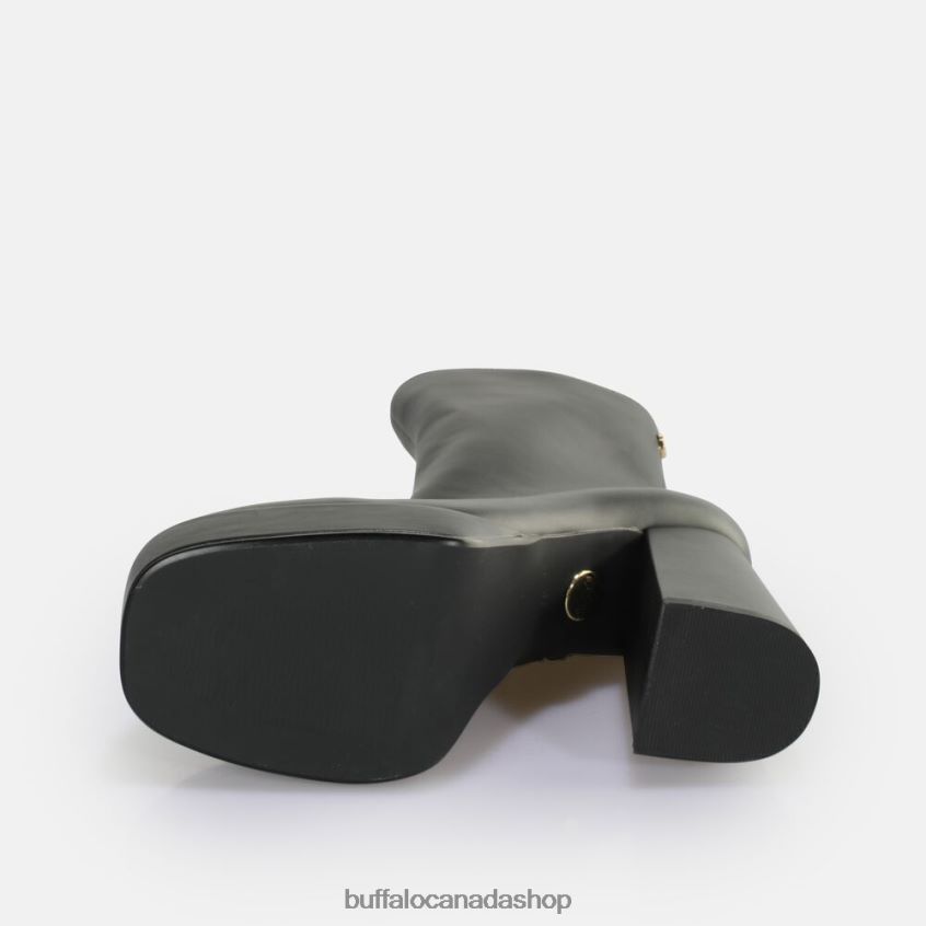 May Zip Boot Mid Ankle Boot vegan Black Buffalo ZL64TZ533 |Boots