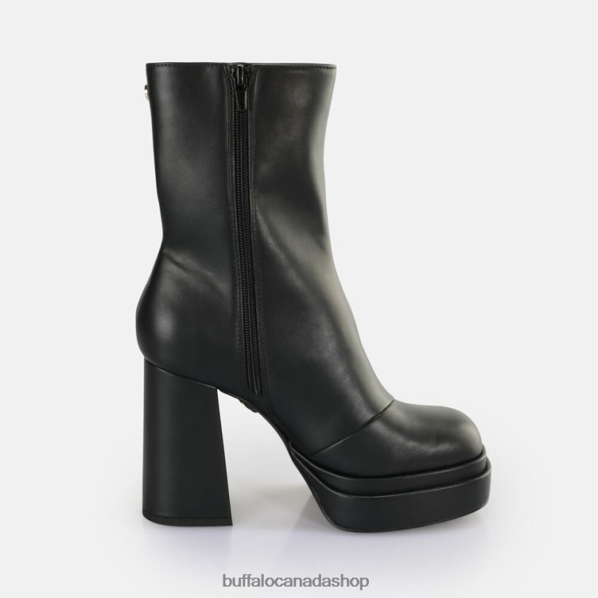 May Zip Boot Mid Ankle Boot vegan Black Buffalo ZL64TZ533 |Boots