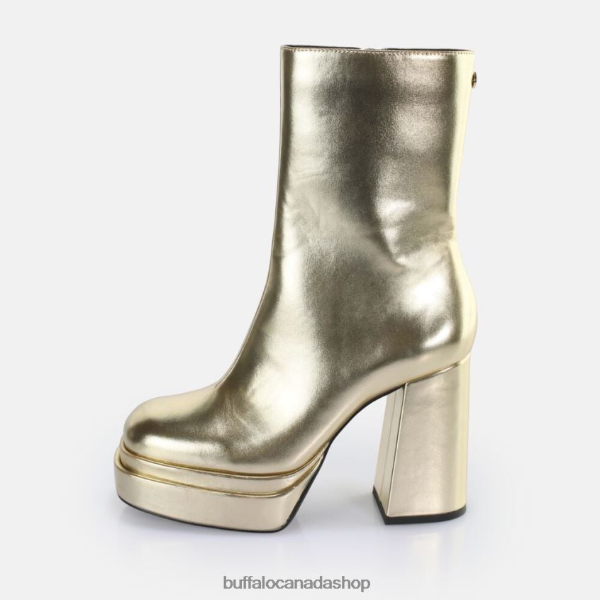 May Zip Boot Mid Ankle Boot vegan Gold Buffalo ZL64TZ534 |Boots