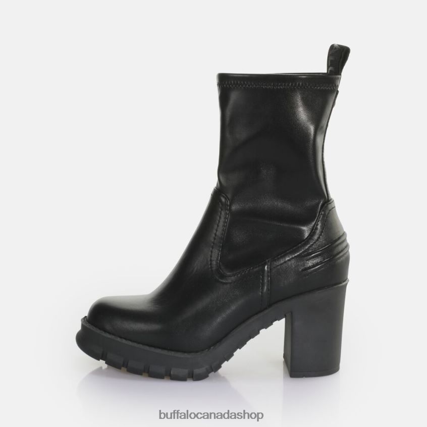 Oslo Sock Ankle-Boot vegan Black Buffalo ZL64TZ838 |Boots