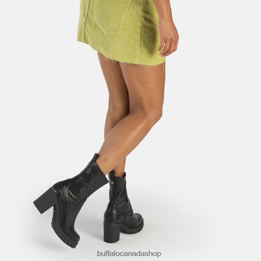 Oslo Sock Ankle-Boot vegan Black Buffalo ZL64TZ838 |Boots