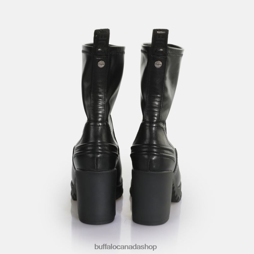 Oslo Sock Ankle-Boot vegan Black Buffalo ZL64TZ838 |Boots