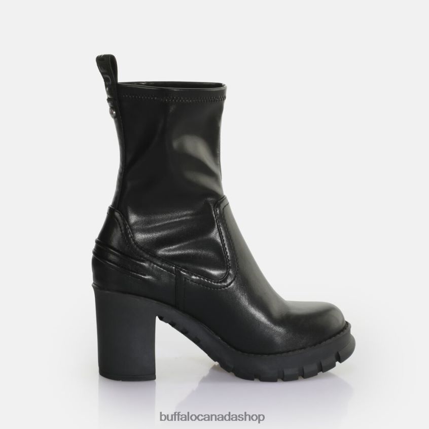 Oslo Sock Ankle-Boot vegan Black Buffalo ZL64TZ838 |Boots