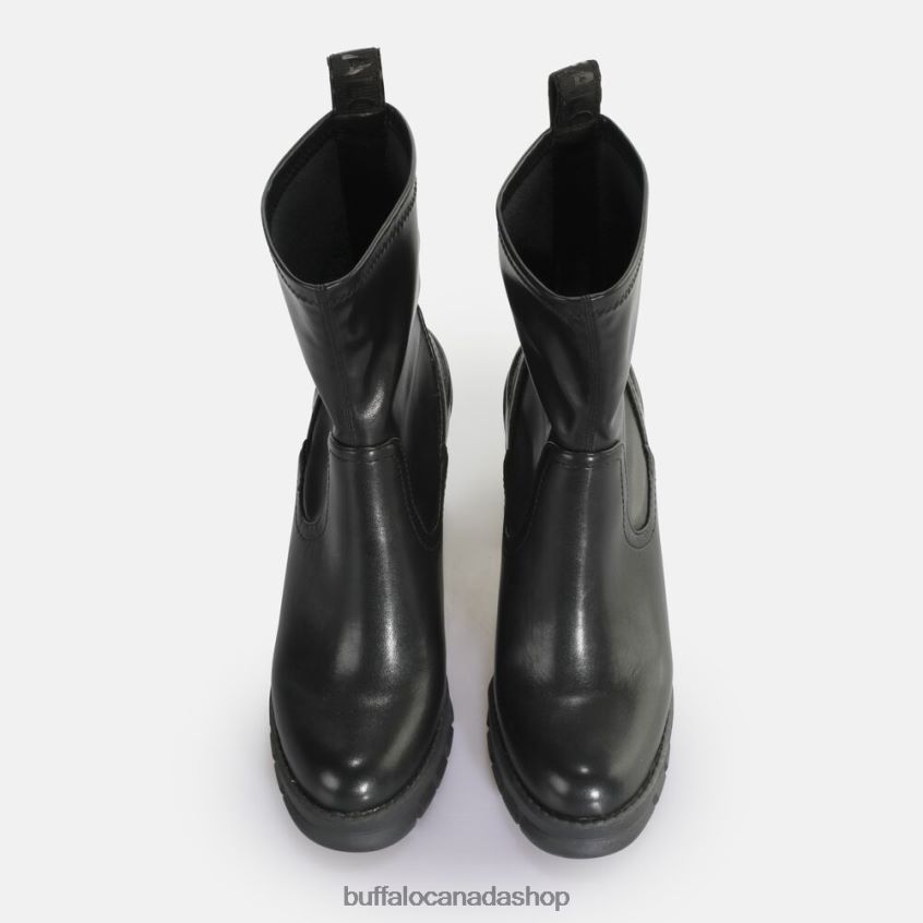 Oslo Sock Ankle-Boot vegan Black Buffalo ZL64TZ838 |Boots