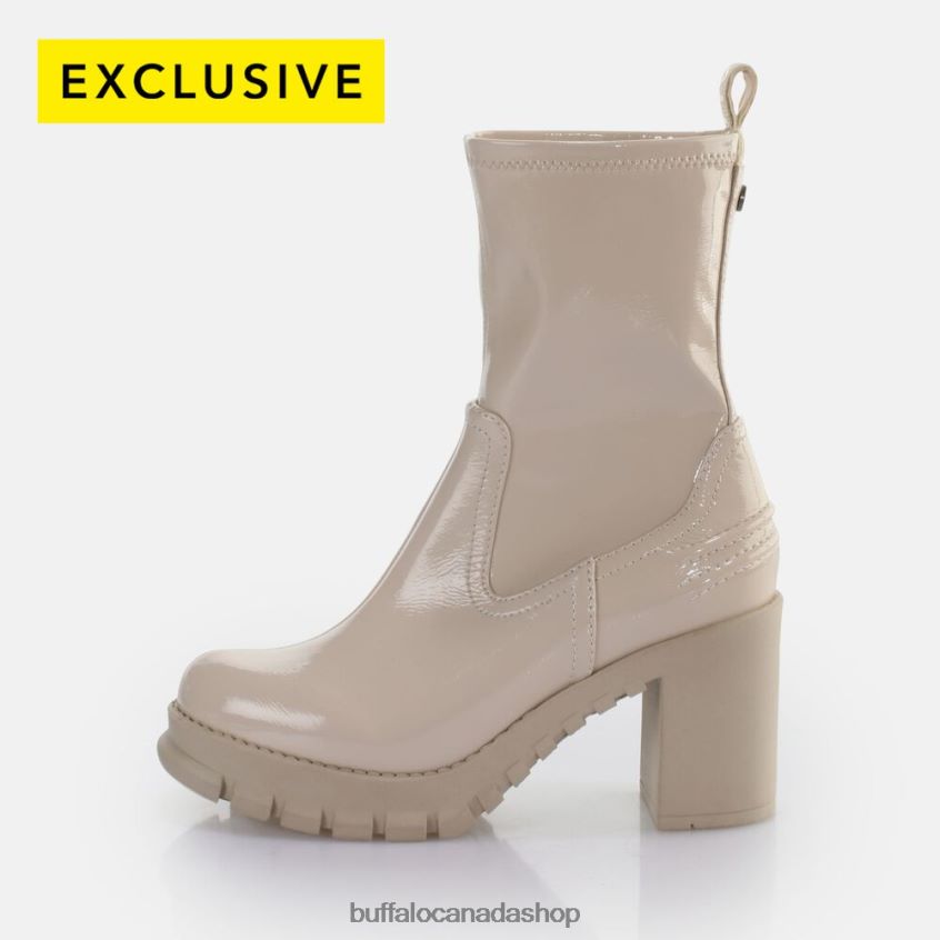 Oslo sock boot ankle boot vegan Cream Buffalo ZL64TZ518 |Boots