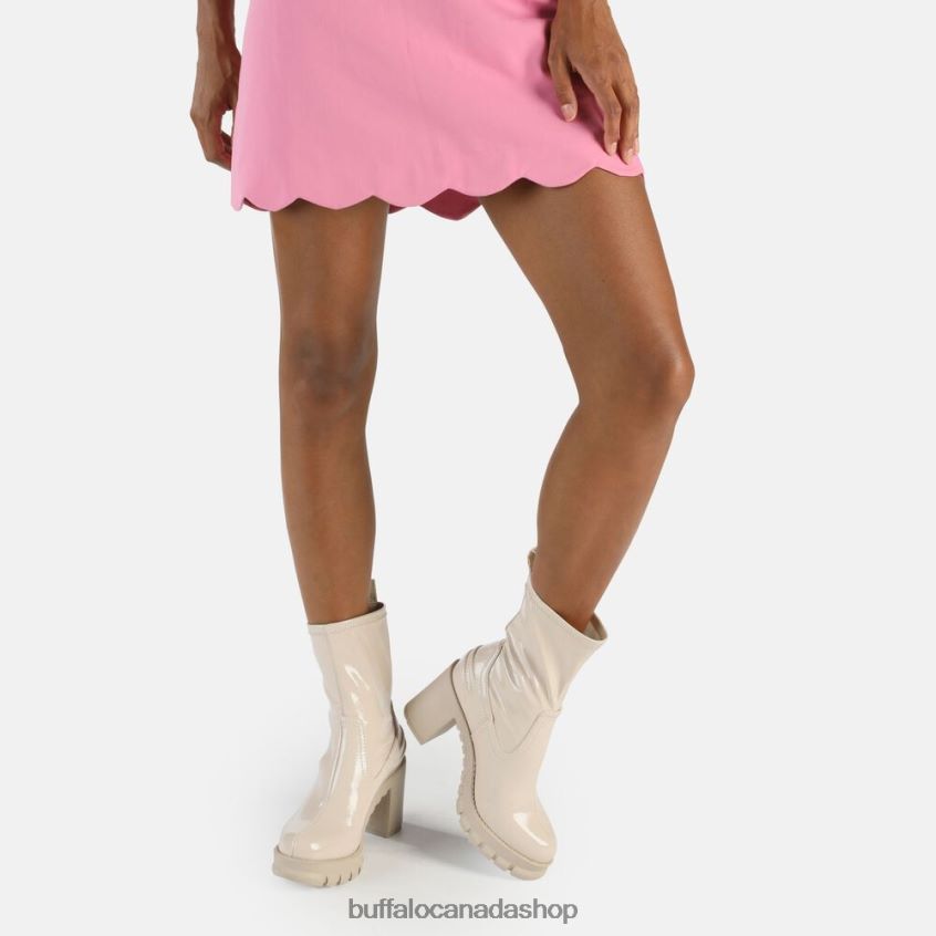 Oslo sock boot ankle boot vegan Cream Buffalo ZL64TZ518 |Boots