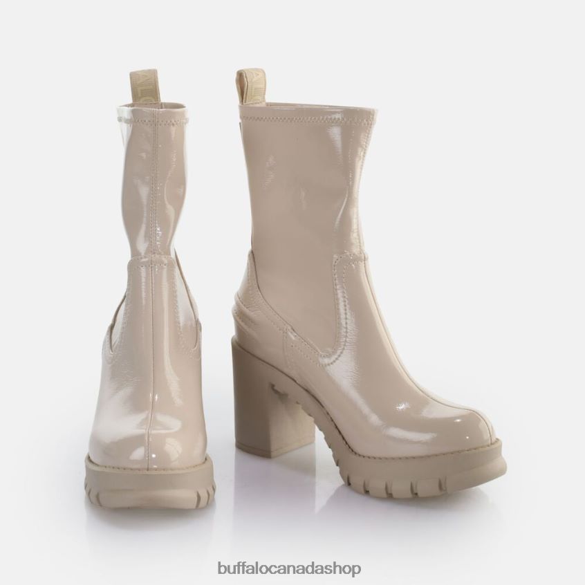 Oslo sock boot ankle boot vegan Cream Buffalo ZL64TZ518 |Boots