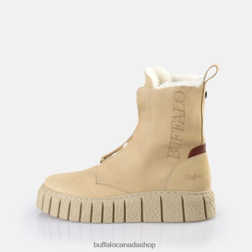 Rampa Lace Up HI Warm Ankle Boot Cream Buffalo ZL64TZ466 |Boots