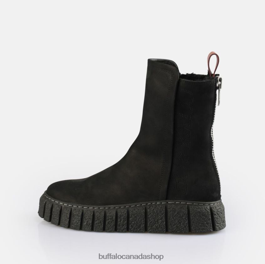 Rampa Zip Warm Ankle Boot Black Buffalo ZL64TZ465 |Boots