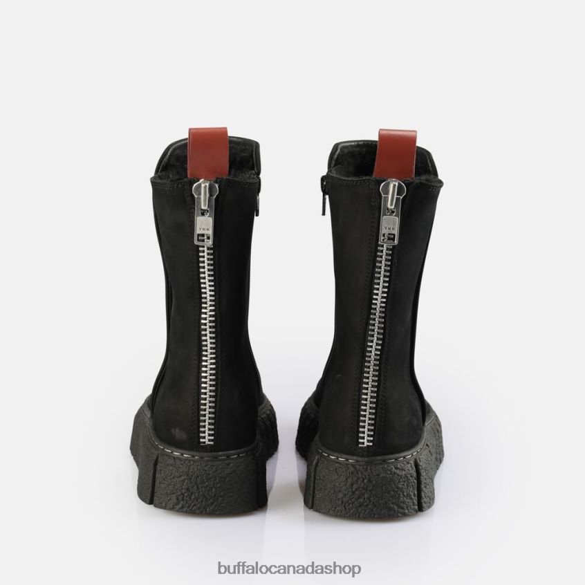 Rampa Zip Warm Ankle Boot Black Buffalo ZL64TZ465 |Boots