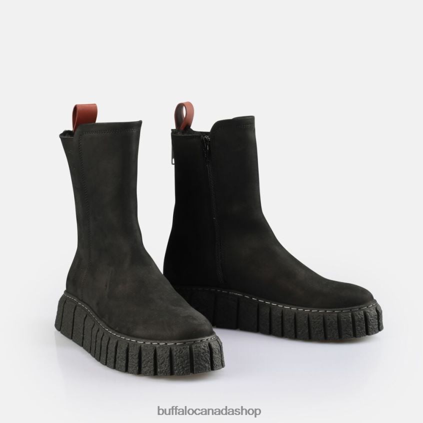 Rampa Zip Warm Ankle Boot Black Buffalo ZL64TZ465 |Boots