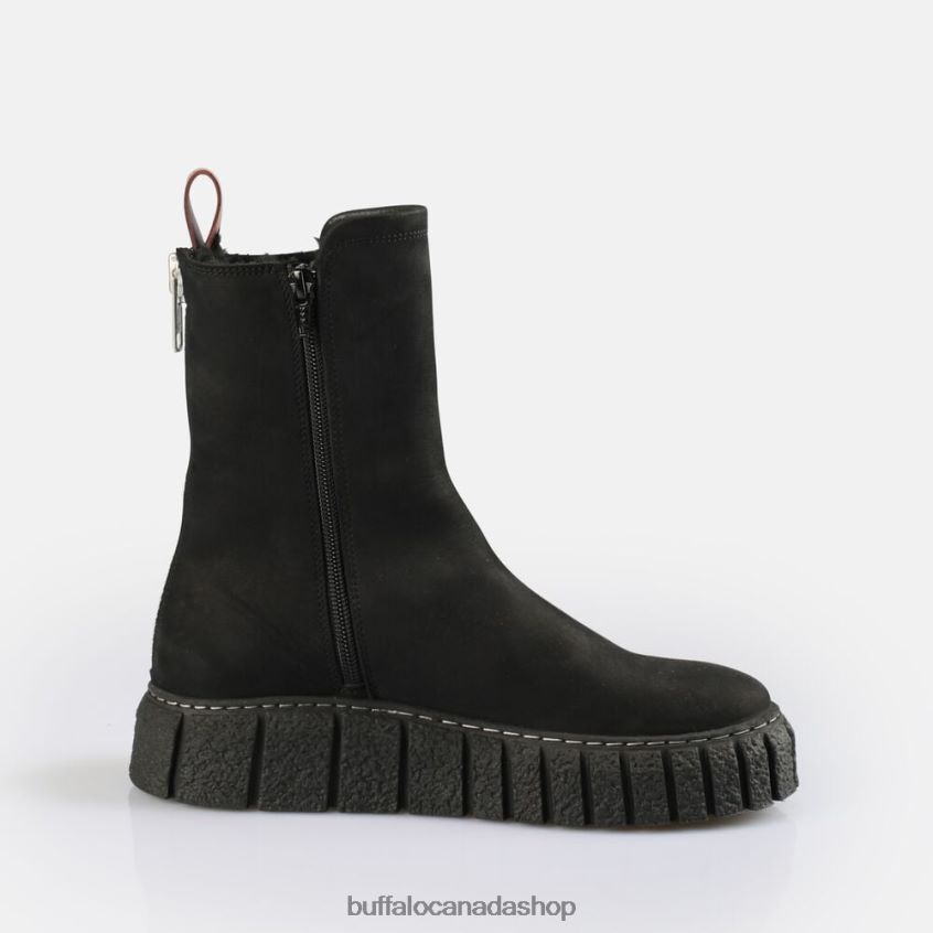 Rampa Zip Warm Ankle Boot Black Buffalo ZL64TZ465 |Boots