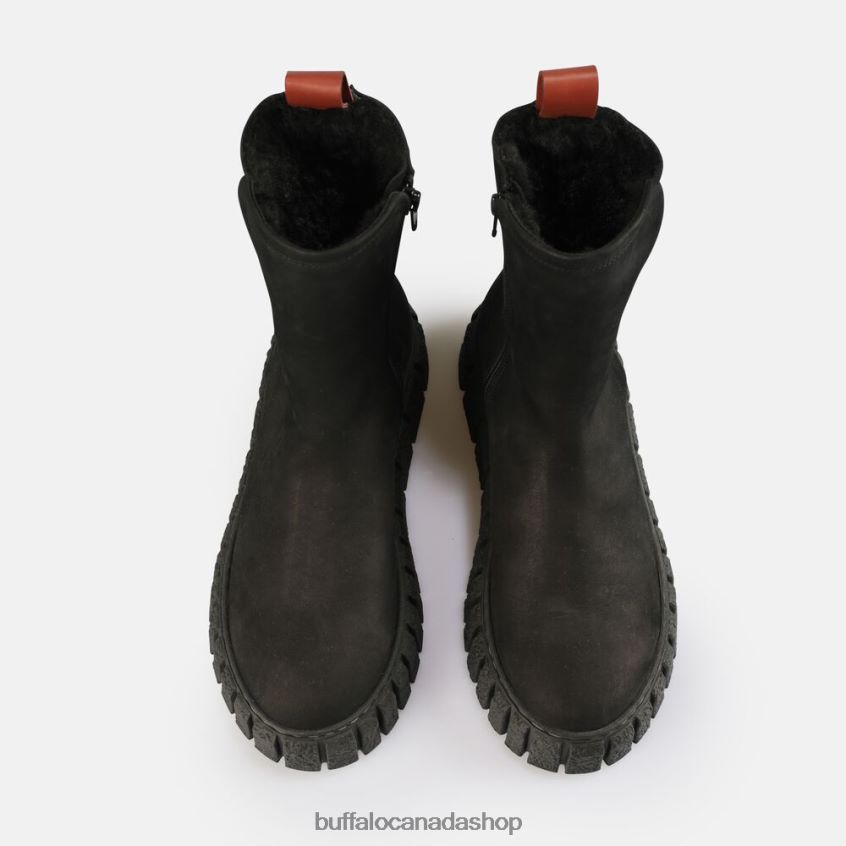 Rampa Zip Warm Ankle Boot Black Buffalo ZL64TZ465 |Boots