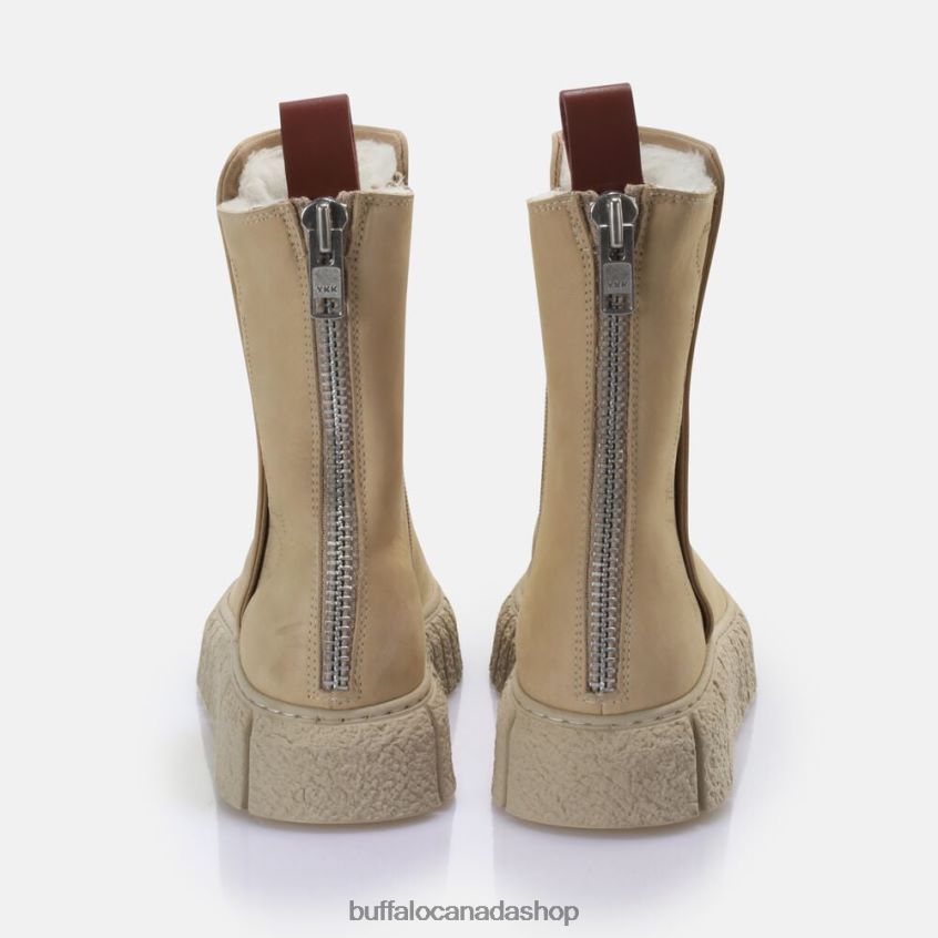 Rampa Zip Warm Ankle Boot Cream Buffalo ZL64TZ301 |Boots