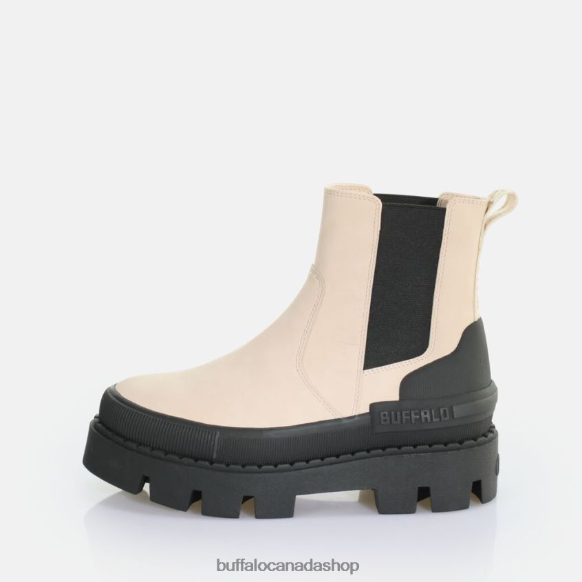 Raven Chelsea Ankle-Boot vegan Cream/Black Buffalo ZL64TZ486 |Boots