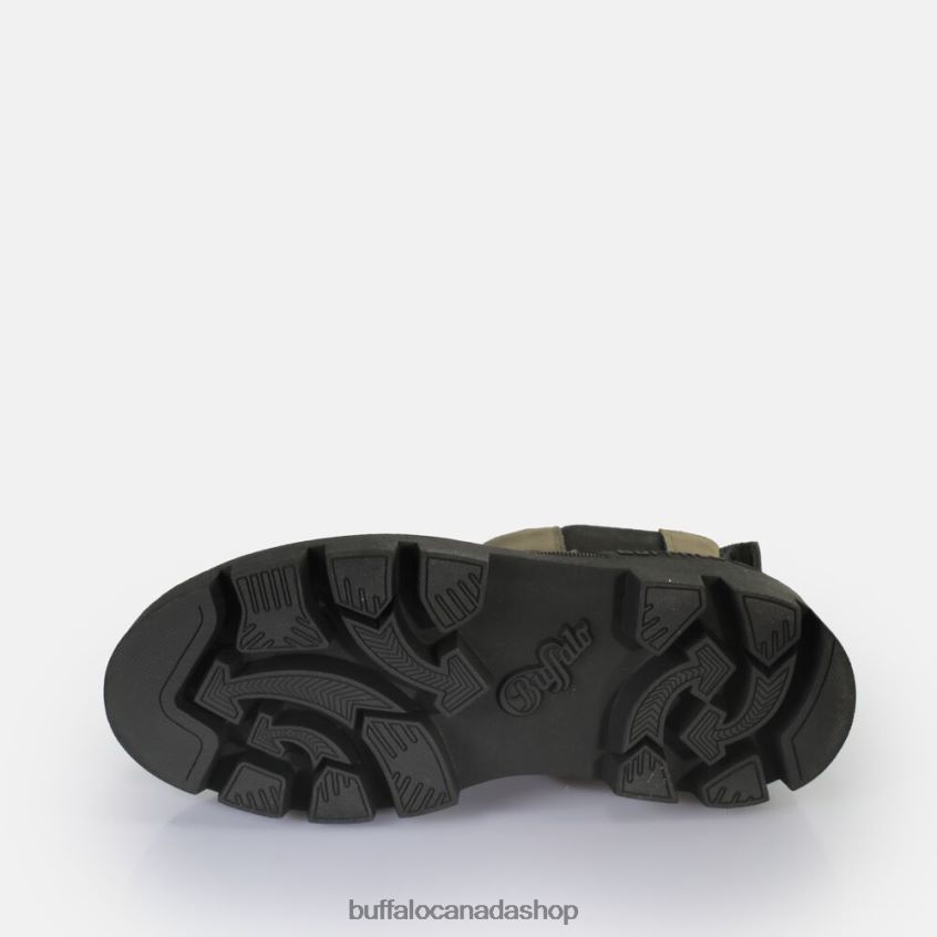 Raven Chelsea Ankle-Boot vegan Khaki/Black Buffalo ZL64TZ488 |Boots