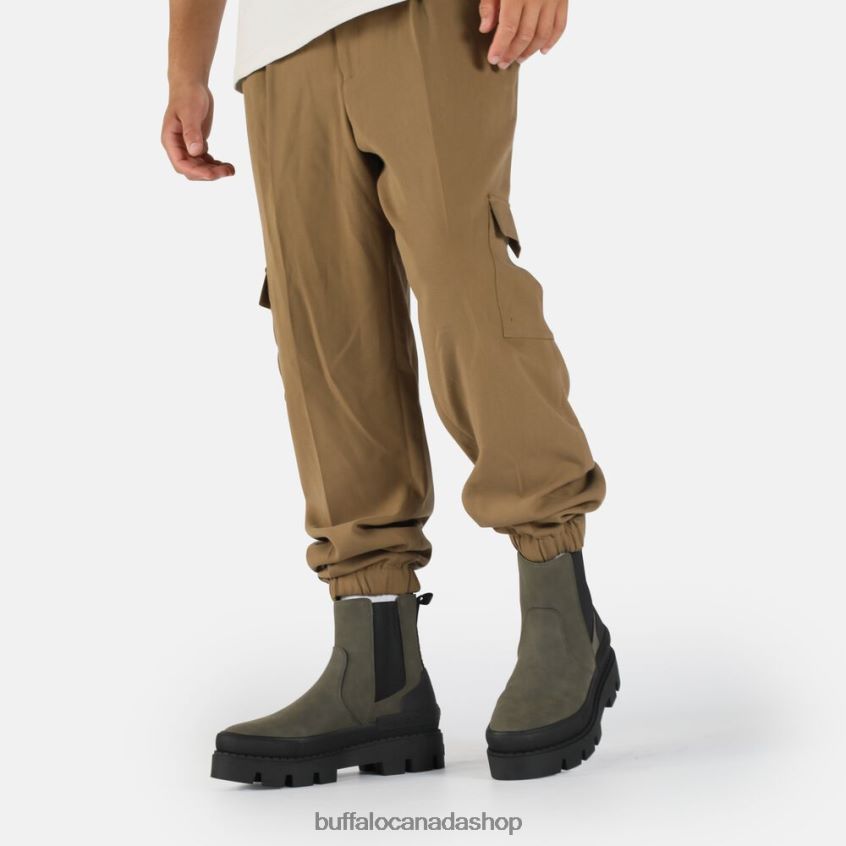 Raven Chelsea vegan ankle boot Khaki/Black Buffalo ZL64TZ362 |Boots