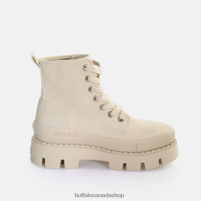 Raven Laceup HI Ankle-Boot vegan Cream Buffalo ZL64TZ691 |Boots