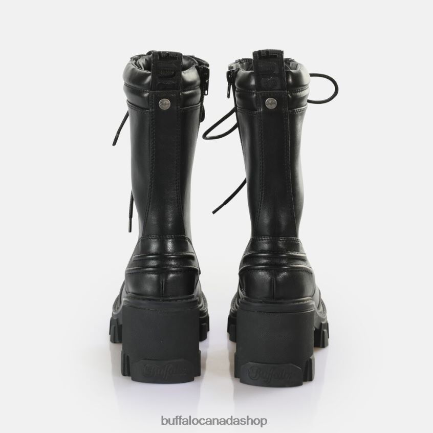 Riot Lace HI Ankle-Boot vegan Black Buffalo ZL64TZ821 |Boots