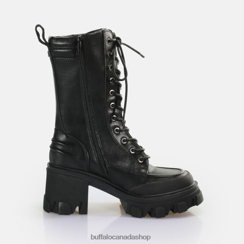 Riot Lace HI Ankle-Boot vegan Black Buffalo ZL64TZ821 |Boots