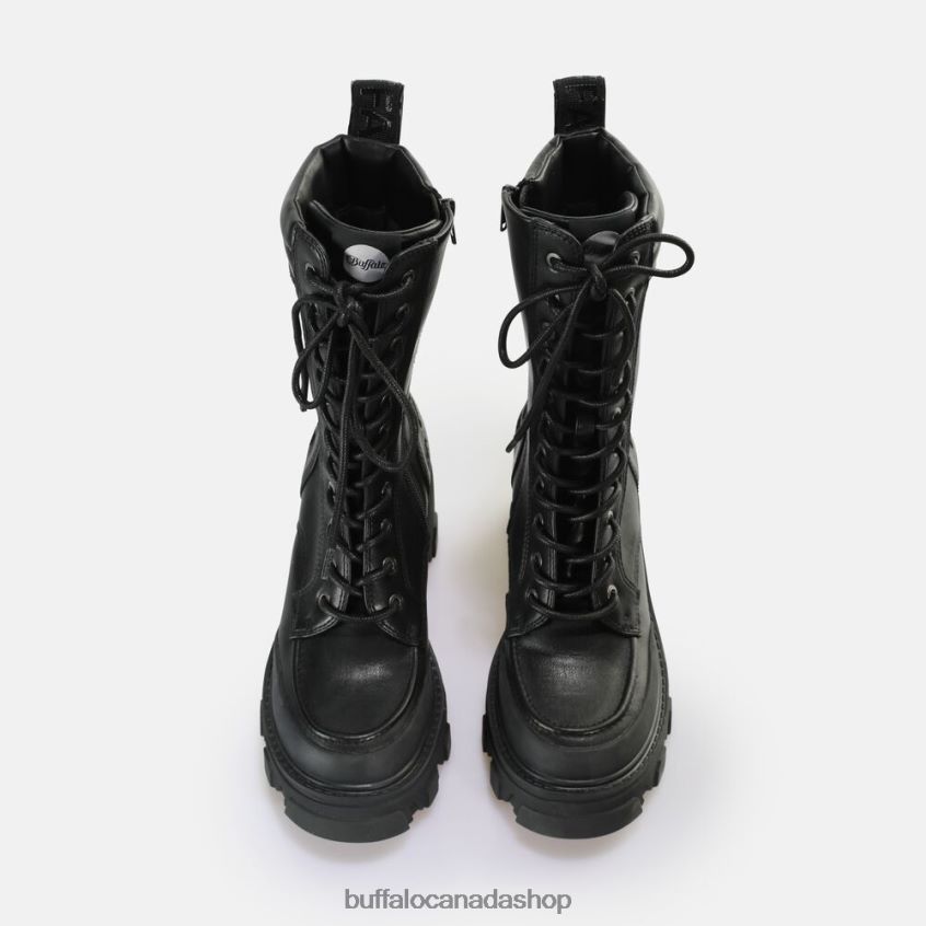 Riot Lace HI Ankle-Boot vegan Black Buffalo ZL64TZ821 |Boots