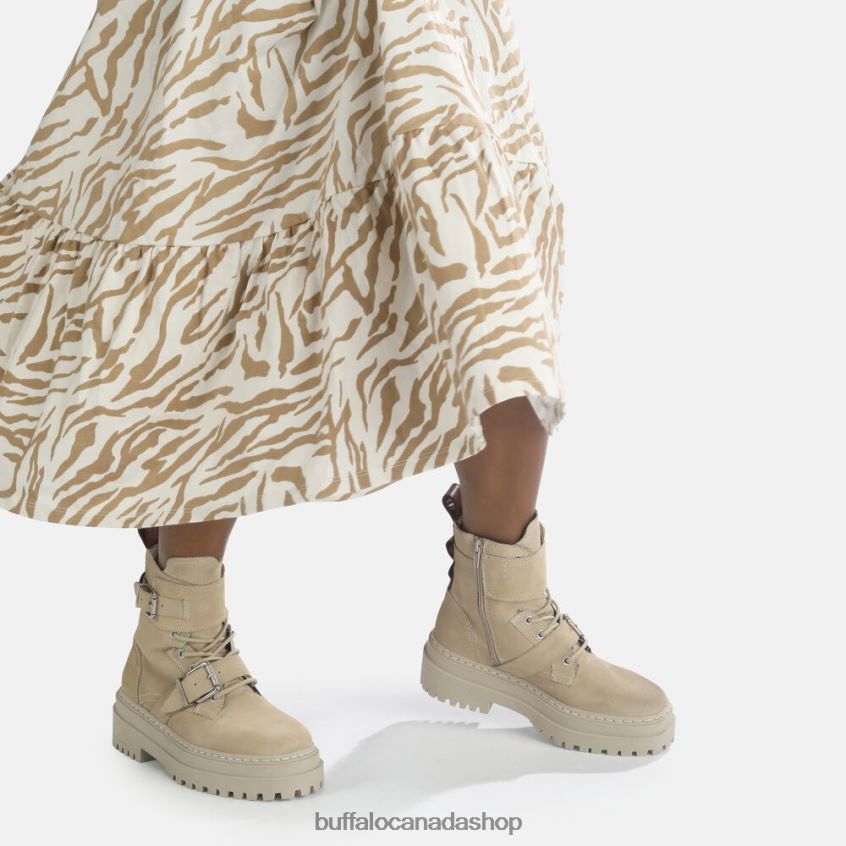 Sari Ankle Boot suede Beige Buffalo ZL64TZ705 |Boots
