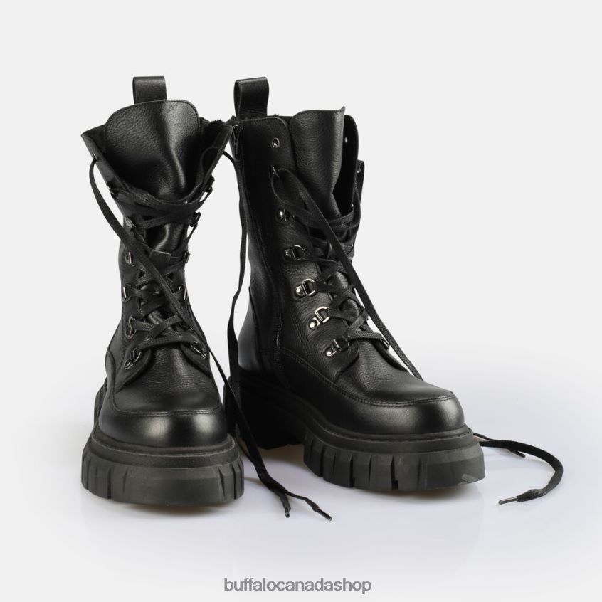 Scape Laceup HI Warm Ankle Boot Black Buffalo ZL64TZ505 |Boots