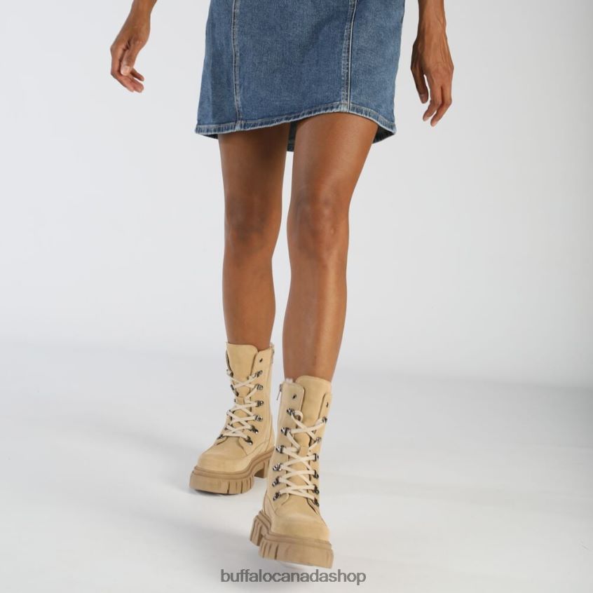 Scape Laceup HI Warm Ankle Boot Cream Buffalo ZL64TZ506 |Boots