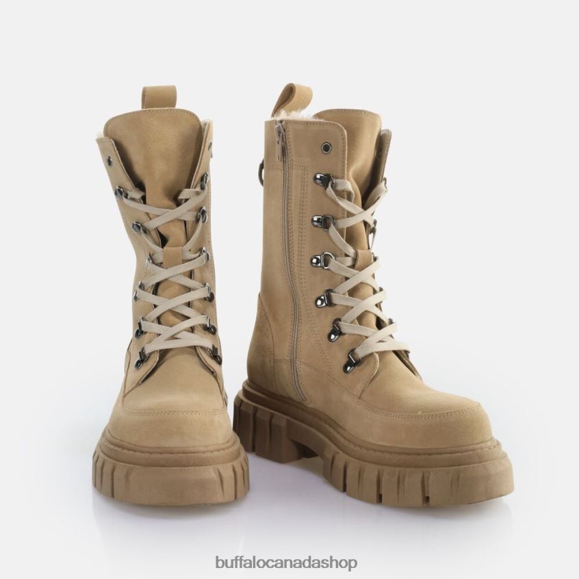 Scape Laceup HI Warm Ankle Boot Cream Buffalo ZL64TZ506 |Boots