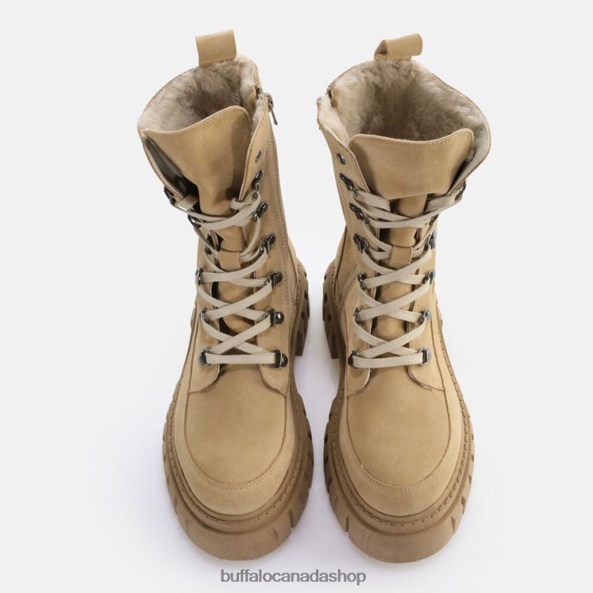 Scape Laceup HI Warm Ankle Boot Cream Buffalo ZL64TZ506 |Boots