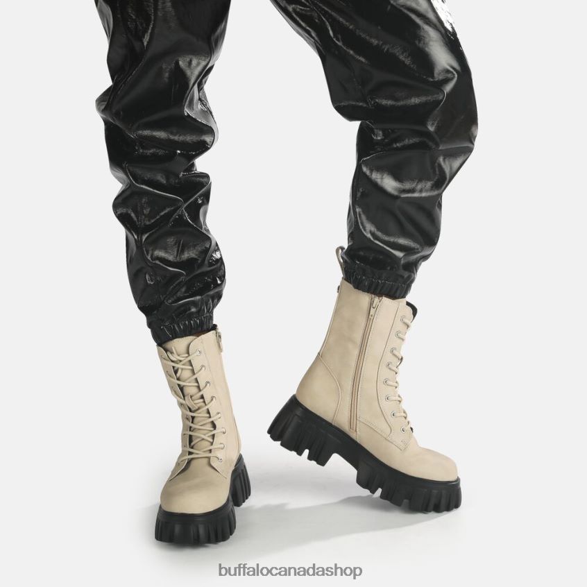 Selen Ankle Boot Flat vegan Cream Buffalo ZL64TZ521 |Boots