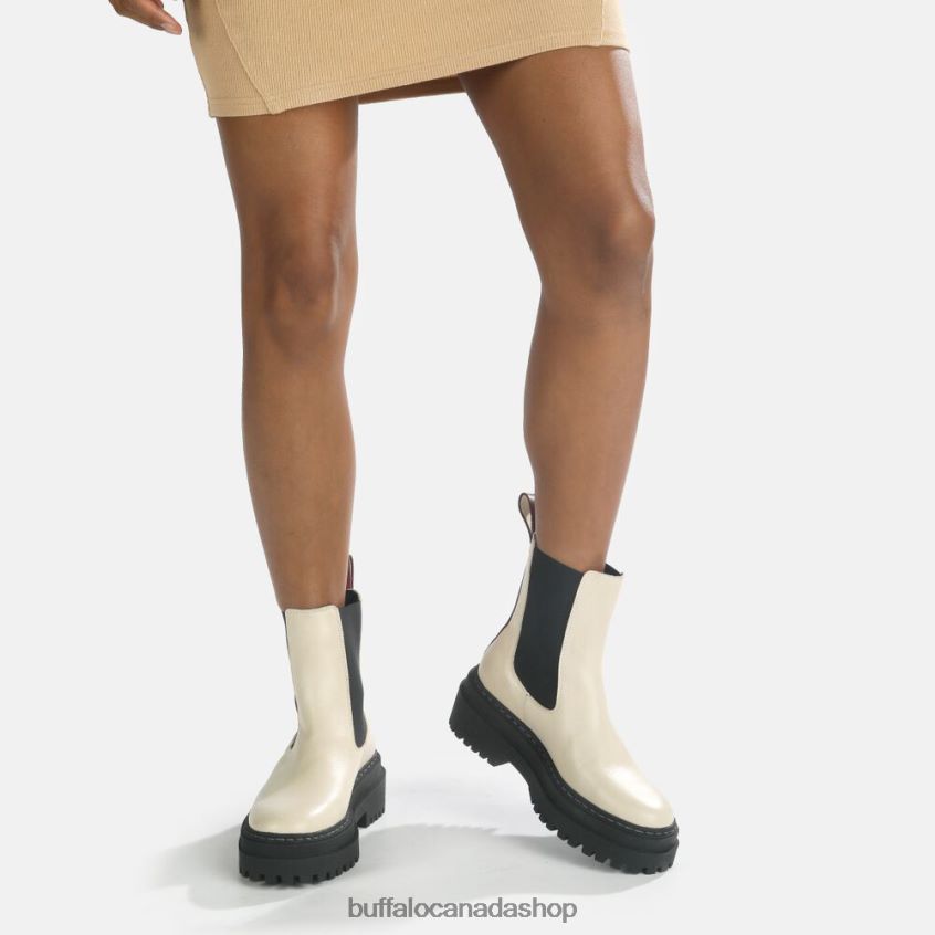 Serena Ankle Boot calf leather Beige Buffalo ZL64TZ901 |Boots