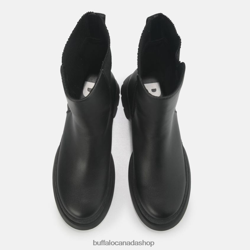 Shari Bootie Flat vegan Black Buffalo ZL64TZ639 |Boots