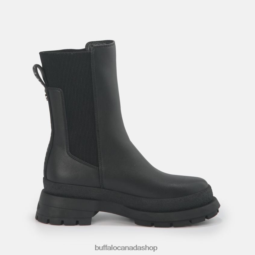 Shari Bootie Flat vegan Black Buffalo ZL64TZ639 |Boots