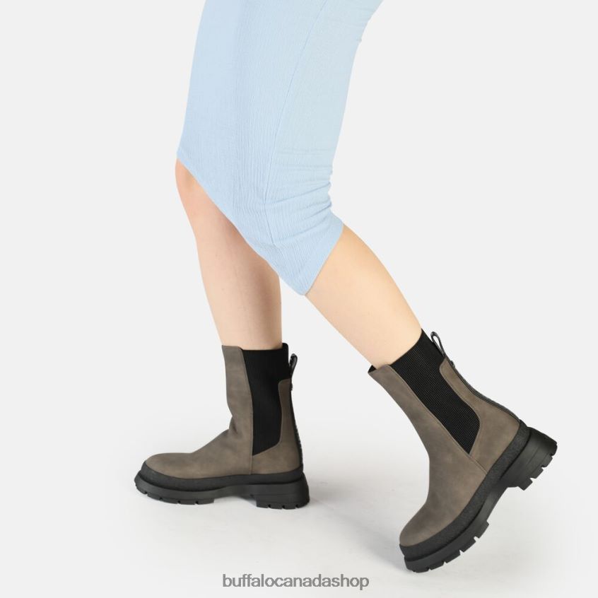 Shari ankle boot vegan Taupe Buffalo ZL64TZ716 |Boots