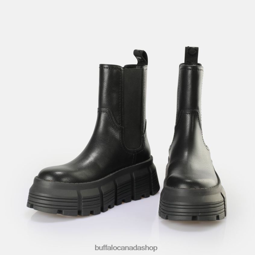 AVA Chelsea vegan boot Black Buffalo ZL64TZ619 |Boots