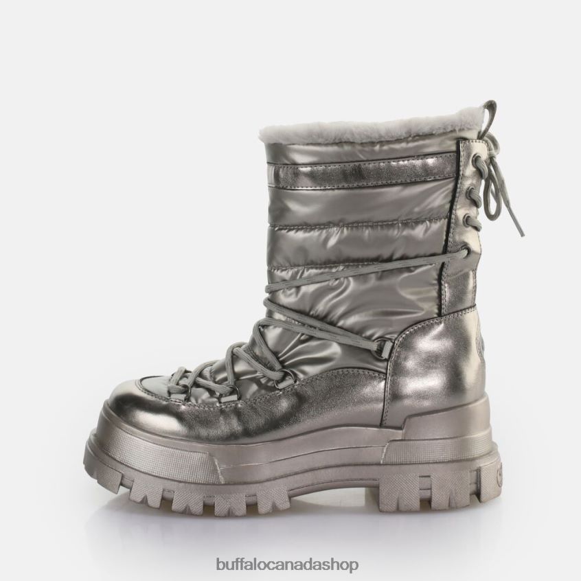 Aspha Blizzard Warm Boot vegan Silver/Grey Buffalo ZL64TZ475 |Boots