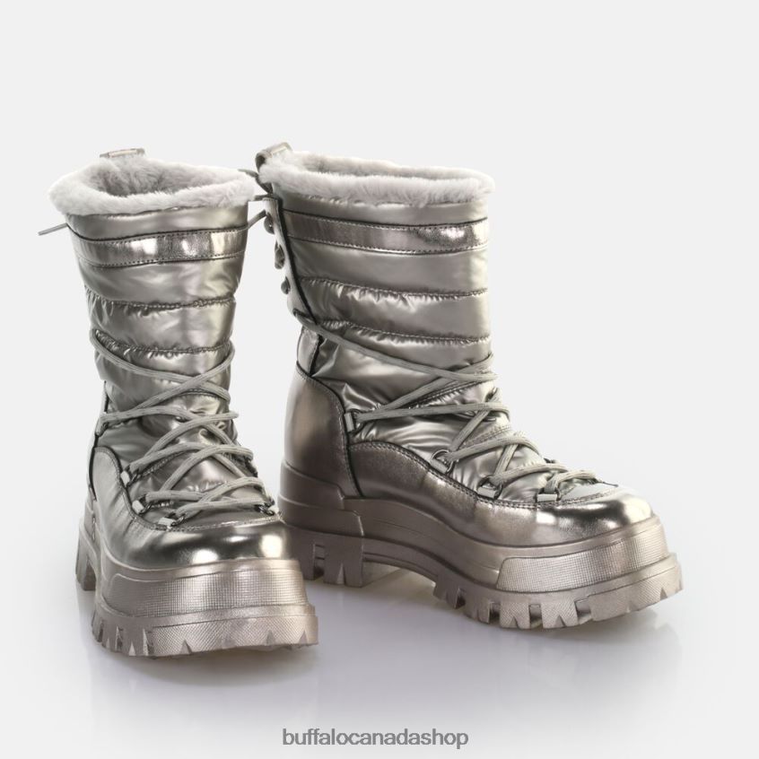 Aspha Blizzard Warm Boot vegan Silver/Grey Buffalo ZL64TZ475 |Boots