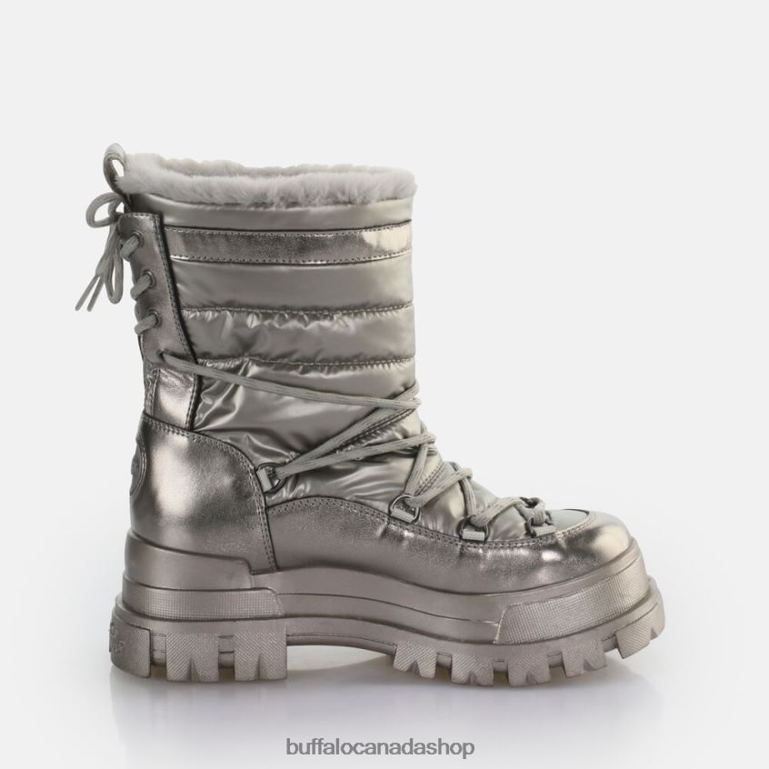 Aspha Blizzard Warm Boot vegan Silver/Grey Buffalo ZL64TZ475 |Boots