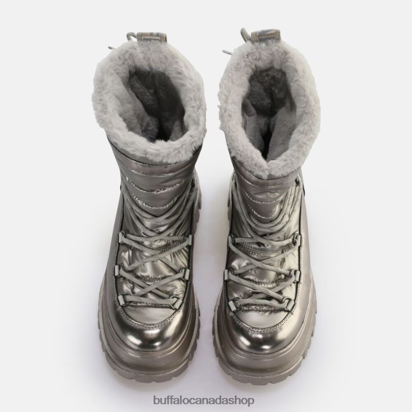 Aspha Blizzard Warm Boot vegan Silver/Grey Buffalo ZL64TZ475 |Boots