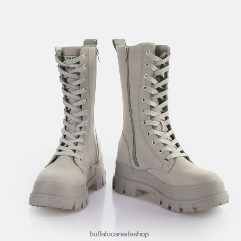 Aspha CLF Lace Up Warm Boot vegan Grey Buffalo ZL64TZ628 |Boots