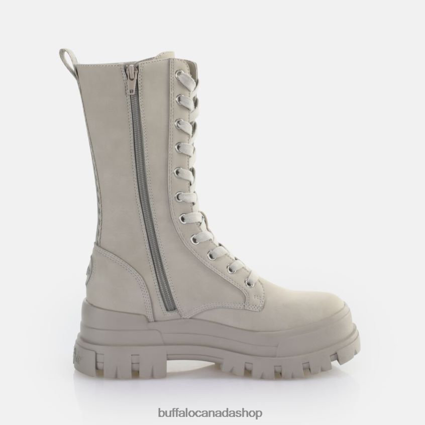 Aspha CLF Lace Up Warm Boot vegan Grey Buffalo ZL64TZ628 |Boots