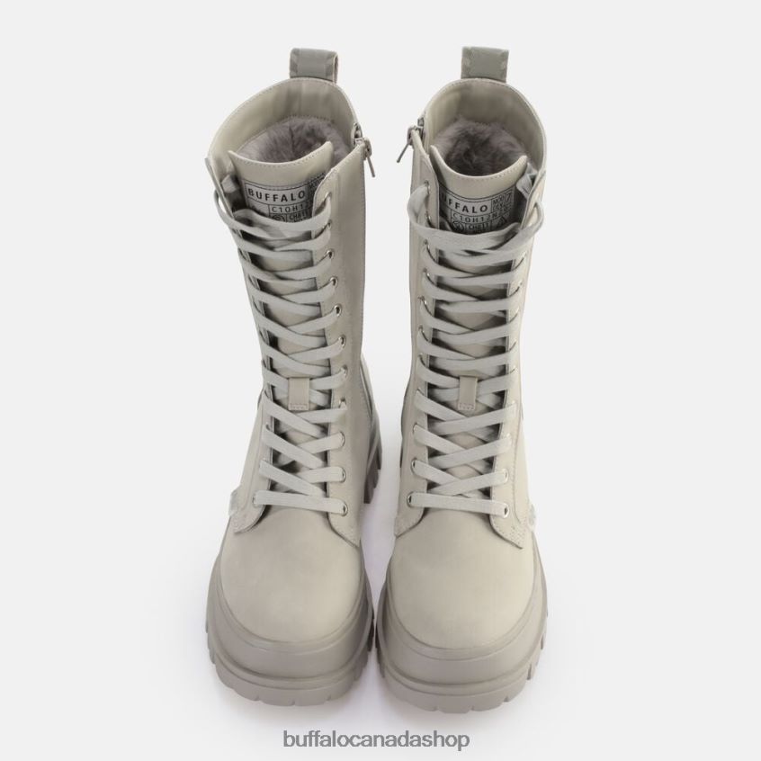 Aspha CLF Lace Up Warm Boot vegan Grey Buffalo ZL64TZ628 |Boots