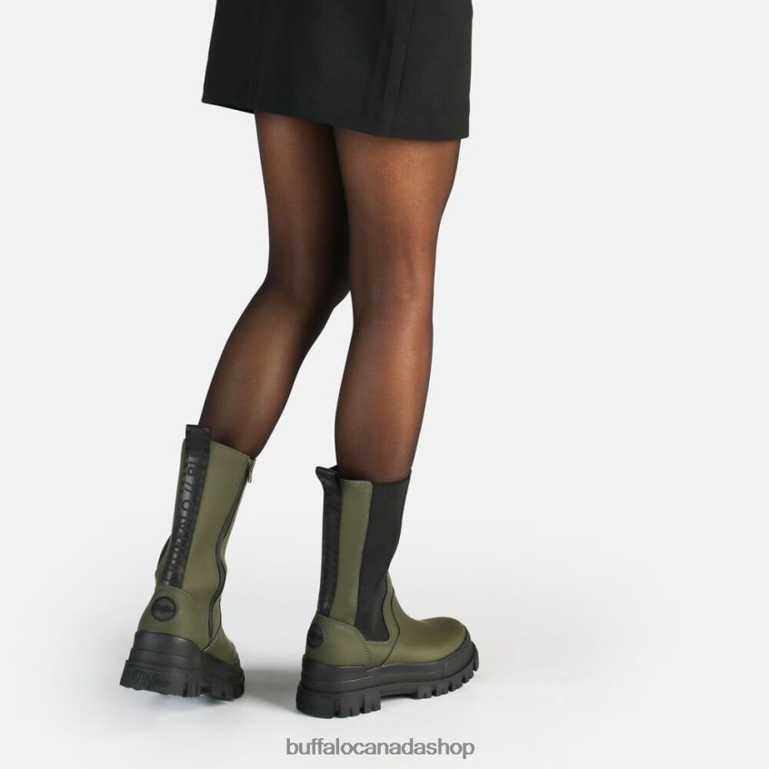 Aspha CLF Rain Chelsea HI Boot vegan Khaki Buffalo ZL64TZ513 |Boots