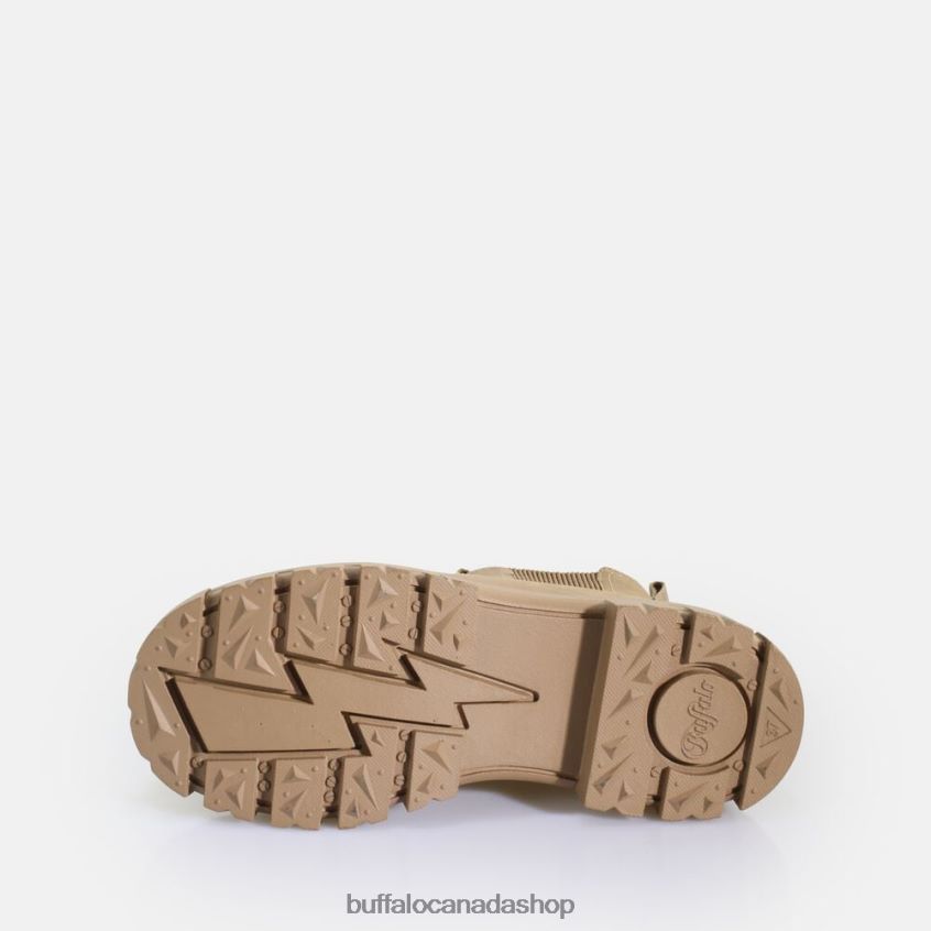 Aspha Chelsea Mid vegan nubuck fur Brown Buffalo ZL64TZ580 |Boots