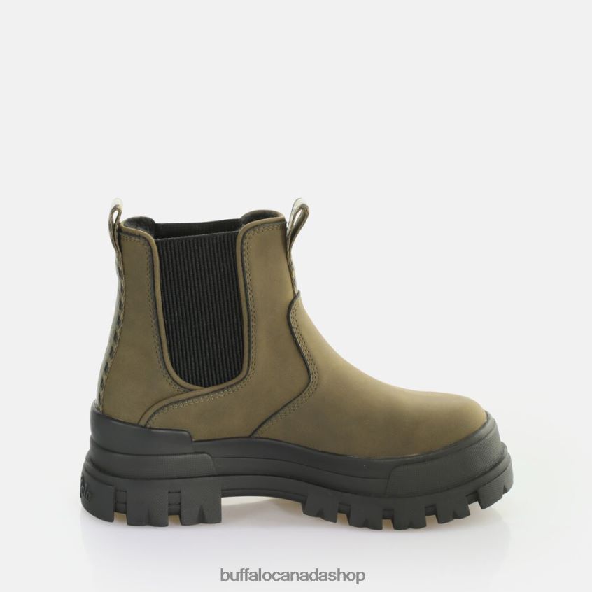 Aspha Chelsea Warm Boot vegan Khaki Buffalo ZL64TZ611 |Boots