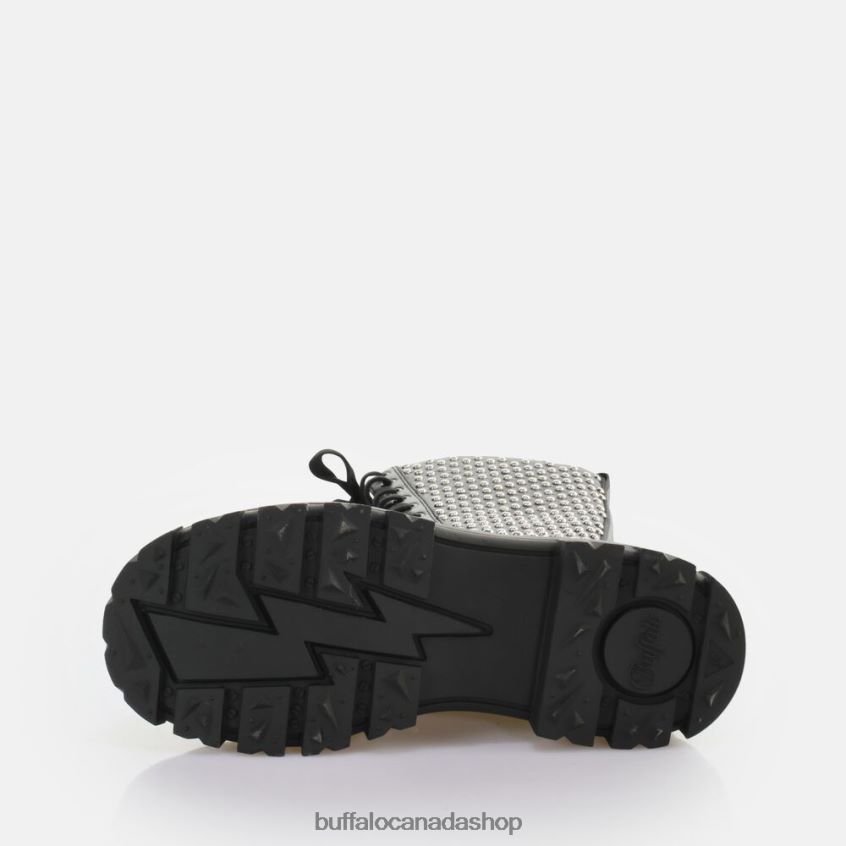 Aspha ON PIN Laceup HI Boot vegan Black Buffalo ZL64TZ507 |Boots