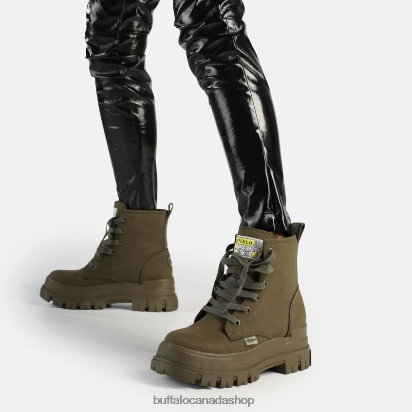Aspha RLD Warm Boot vegan Olive Buffalo ZL64TZ609 |Boots